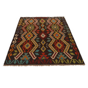Handmade Vegetable Kilim 4' 6" x 5' 10" - No. AL68315