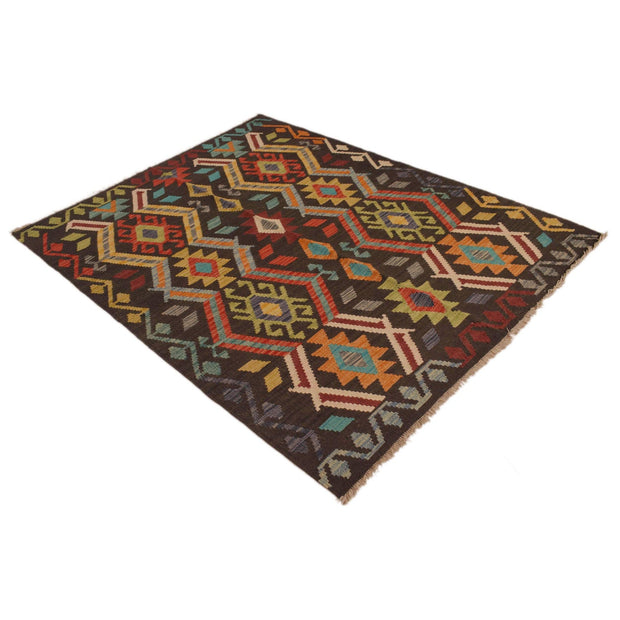 Handmade Vegetable Kilim 4' 6" x 5' 10" - No. AL68315