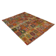 Hand Made Afghan Kilim 5' 1" x 6' 5" - No. AL74777