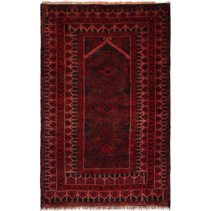 Muslim Prayer Rug 2' 11" x 4' 6" - No. AL94497