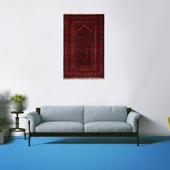 Muslim Prayer Rug 2' 11" x 4' 6" - No. AL94497