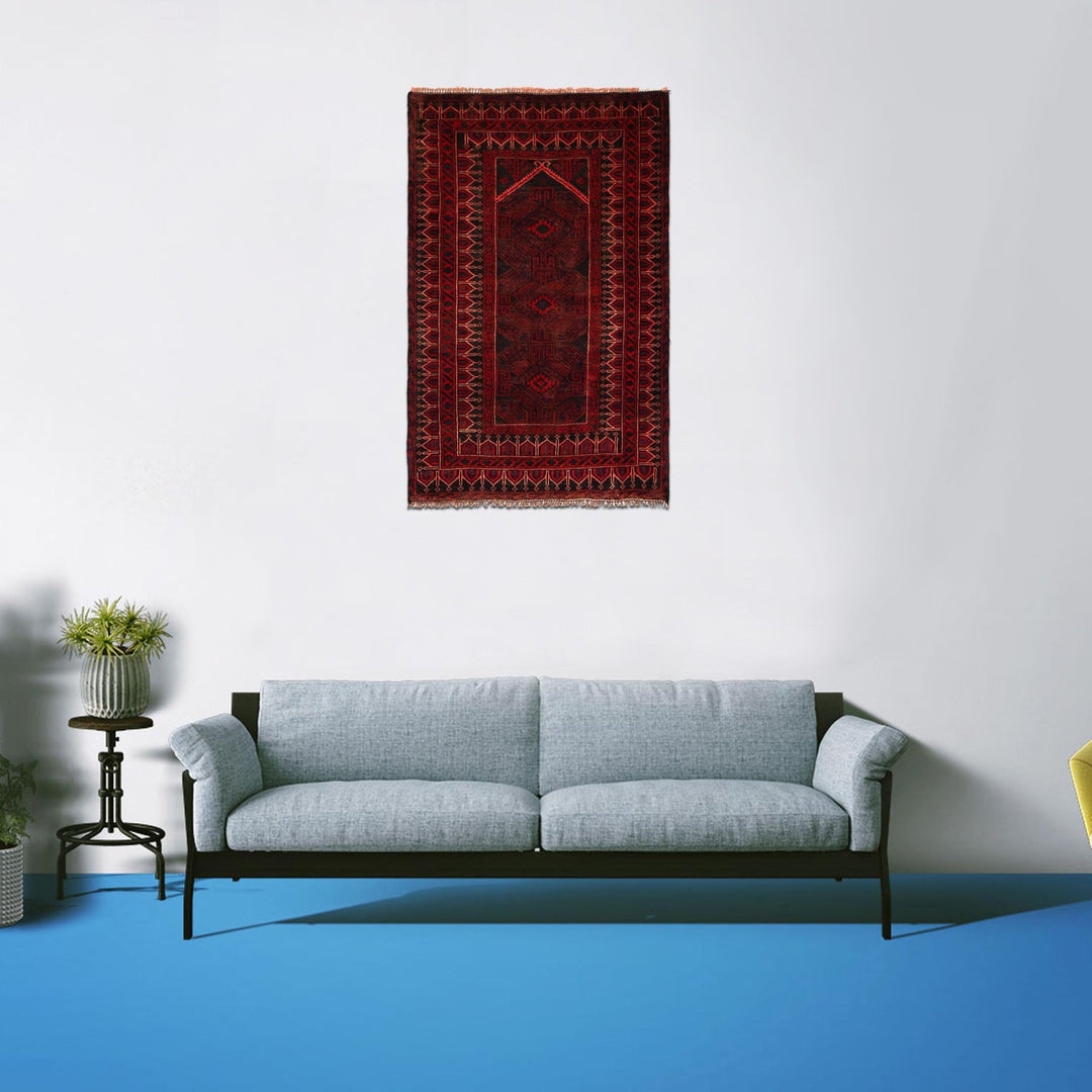 Muslim Prayer Rug 2' 11" x 4' 6" - No. AL26242