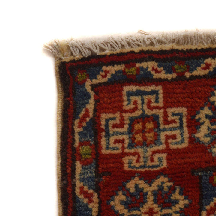 Handmade Kazak Area Rug 2' 7" x 3' 11" - No. AL13425