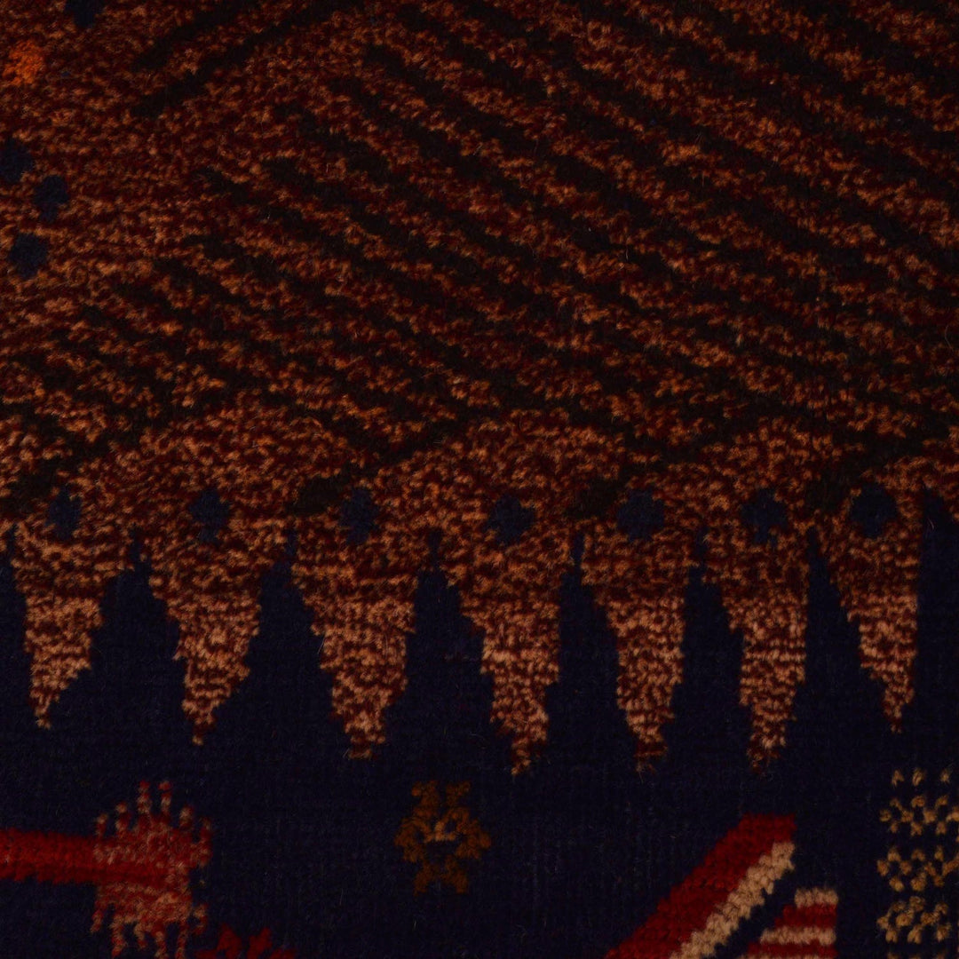 Handmade Picture Area Rug 2' 11" x 4' 10" - No. AL49589