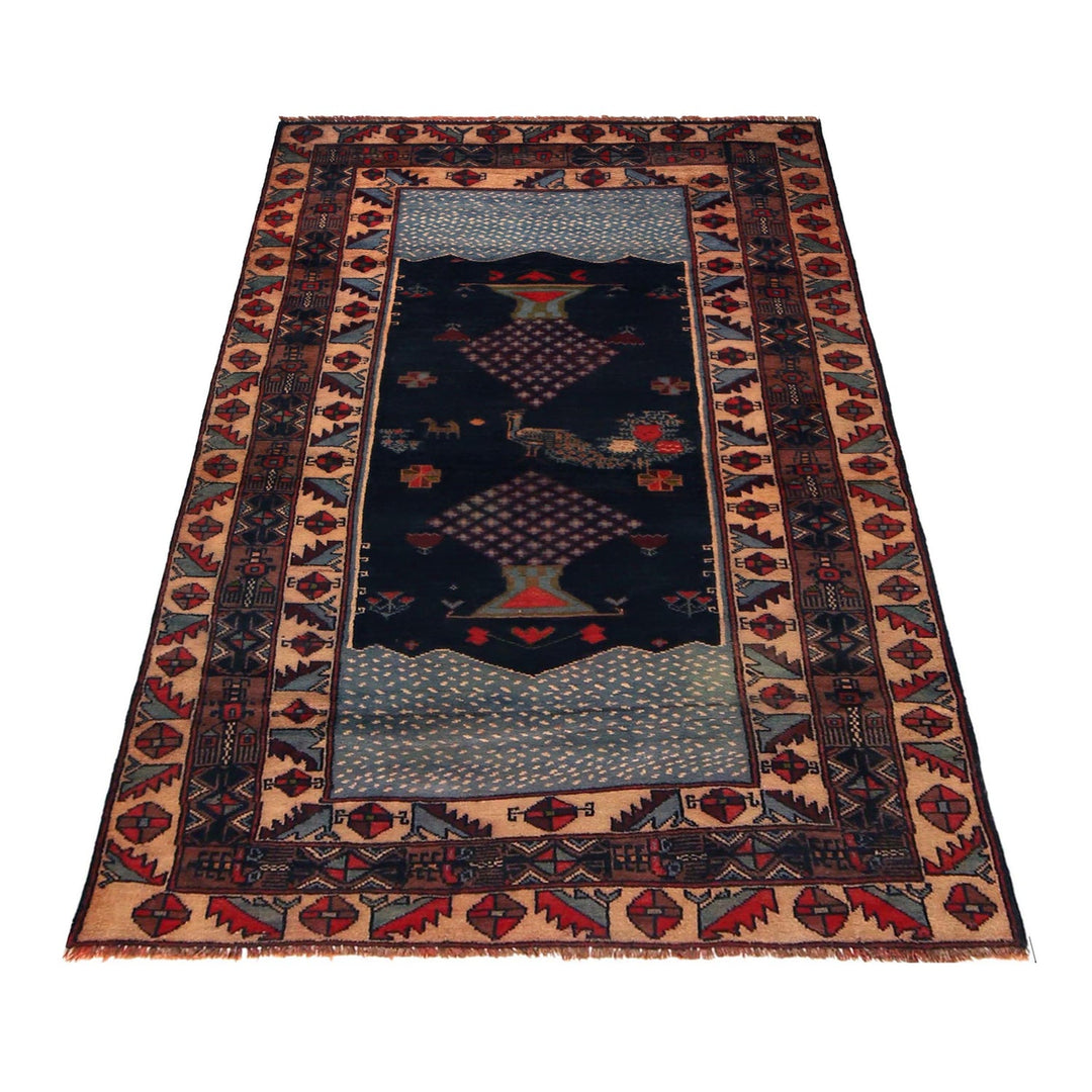 Handmade Picture Area Rug 3' 5" x 6' 0" - No. AL54236