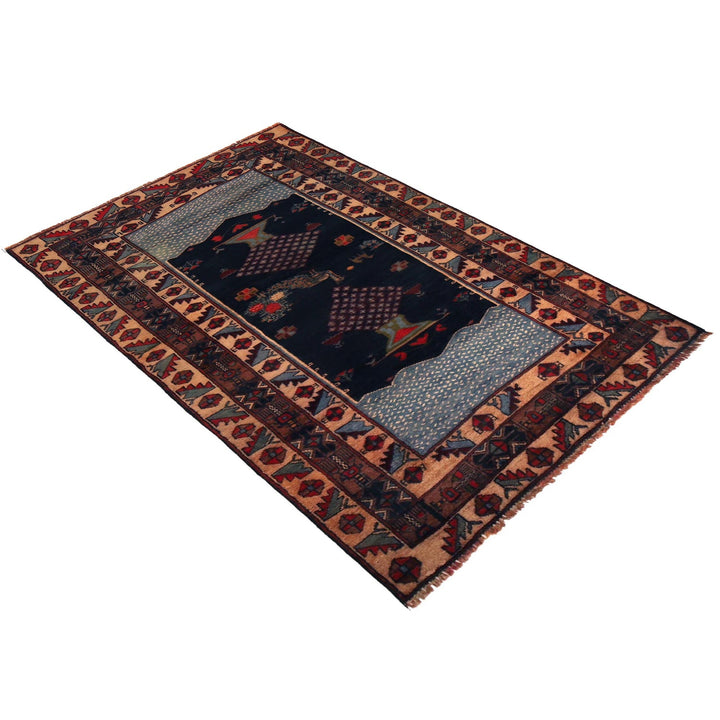 Handmade Picture Area Rug 3' 5" x 6' 0" - No. AL54236