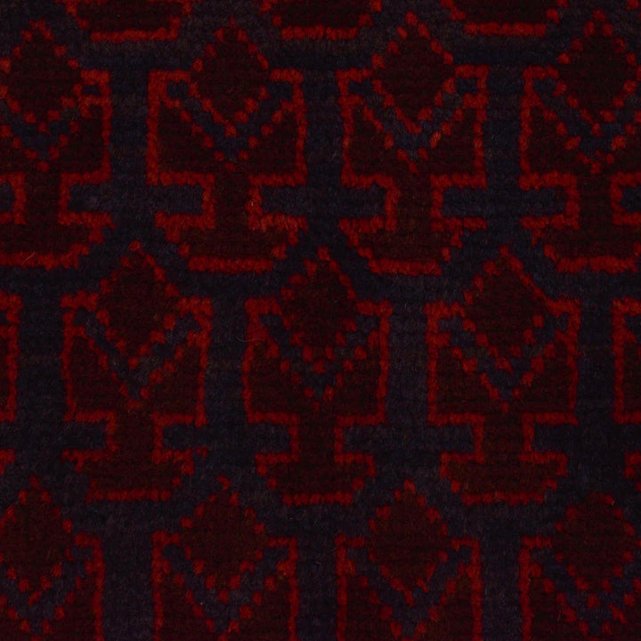 Red Afghan Prayer Rug 2' 11" x 4' 7" Hand-Knotted | No. AL71046