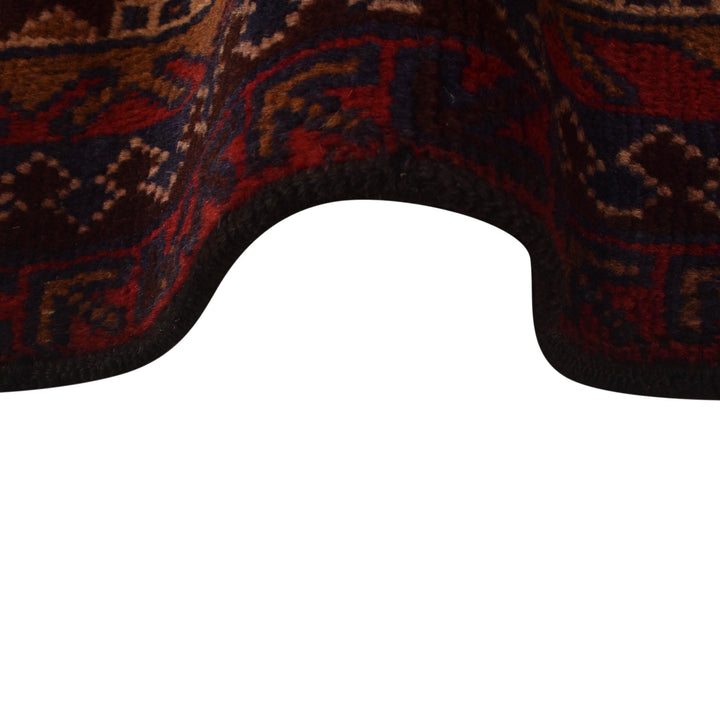 Red Afghan Prayer Rug 2' 11" x 4' 7" Hand-Knotted | No. AL71046