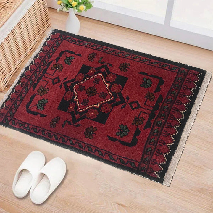 Handmade Floor Mat 1' 3" x 1' 11" - No. AL14751