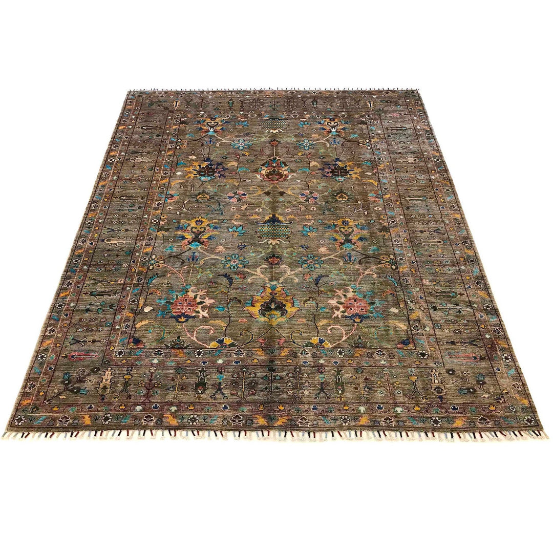 Hand Knotted Sultani Modern Rug 6' 8" x 9' 9" - No. AL72048