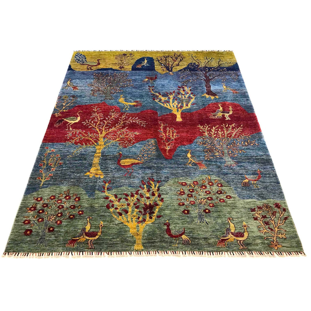 Contemporary Style Tree of Life Rug 6' 8" x 9' 6" - No. AL53043