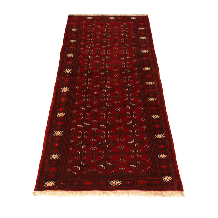 Firebrick Bokhara Runner Rug 2' 4" x 5' 8" - No. AL79813