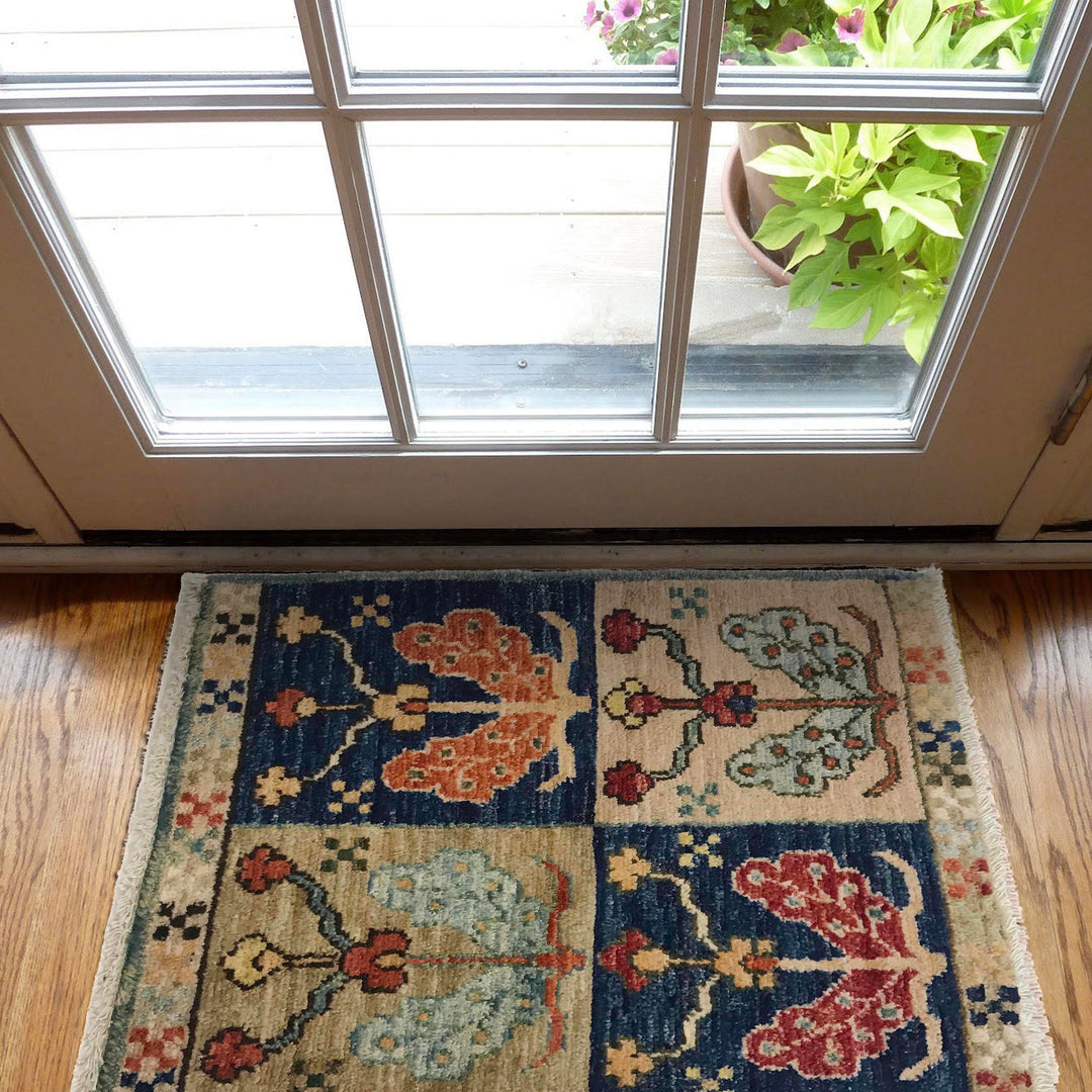 Afghan Oriental Rug 1' 5" x 1' 10" Hand-Knotted view