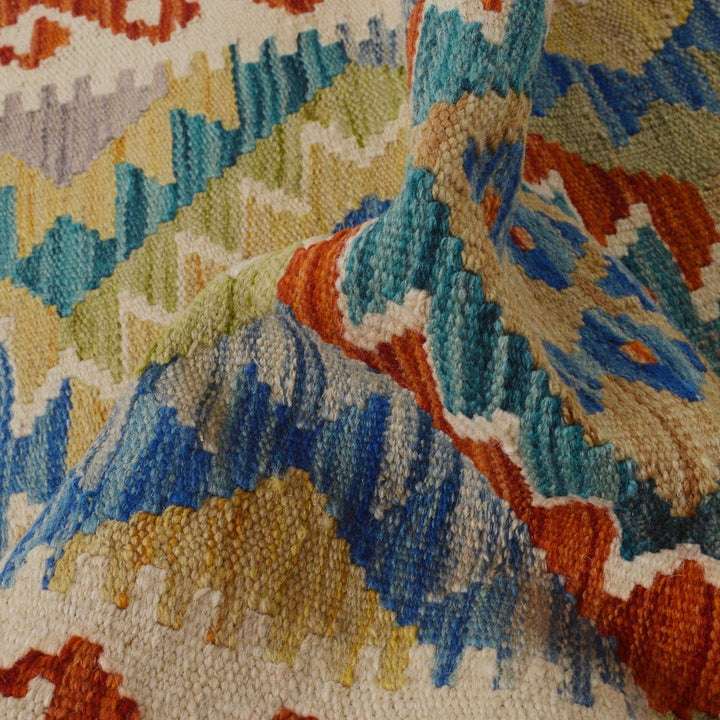 Handmade Turkish Design Wool Kilim Runner 1' 10" x 4' 11" - No. AL59660