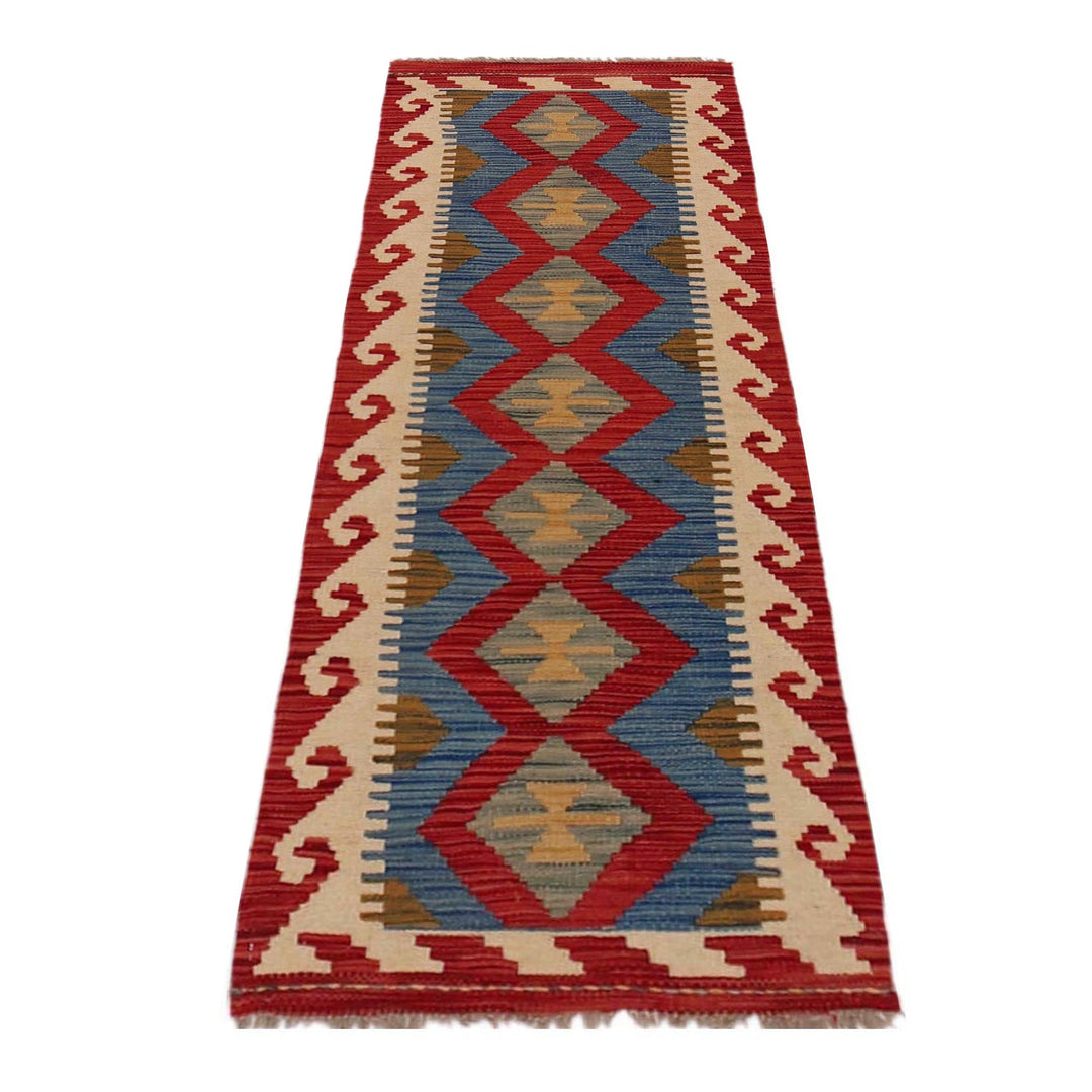 Hand Knotted Flatweave Kilim Runner 1' 8" x 4' 11" - No. AL49208