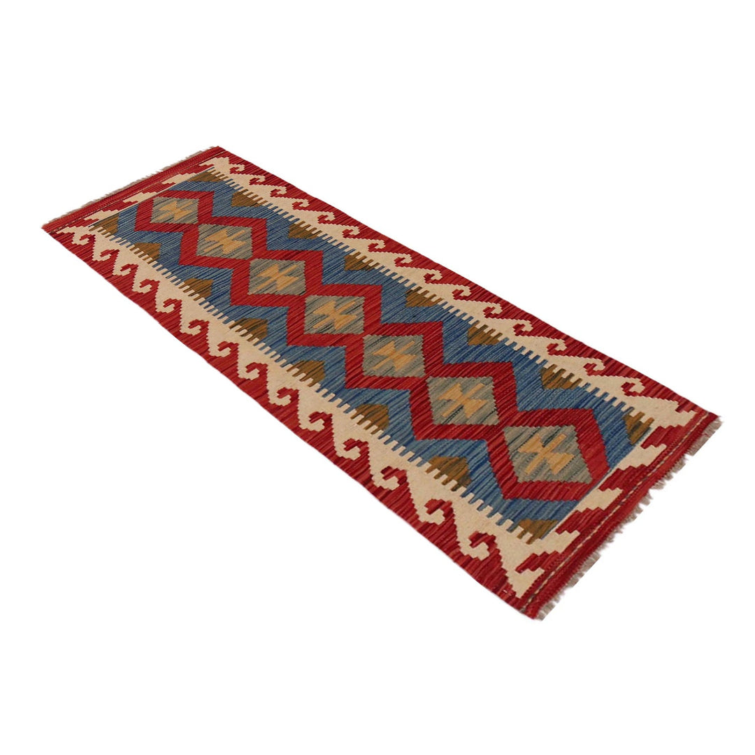 Hand Knotted Flatweave Kilim Runner 1' 8" x 4' 11" - No. AL49208