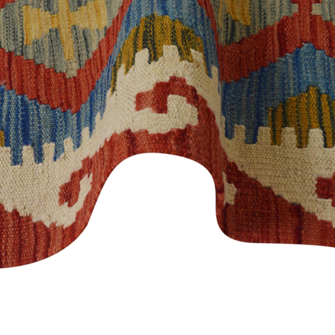 Hand Knotted Flatweave Kilim Runner 1' 8" x 4' 11" - No. AL49208