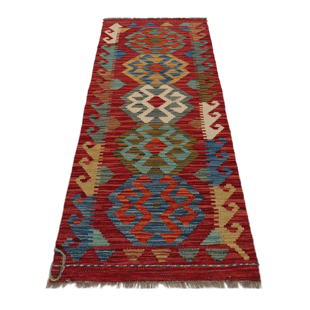 Handmade Afghan Vegetable Kilim Runner 1' 10" x 4' 11" - No. AL78557
