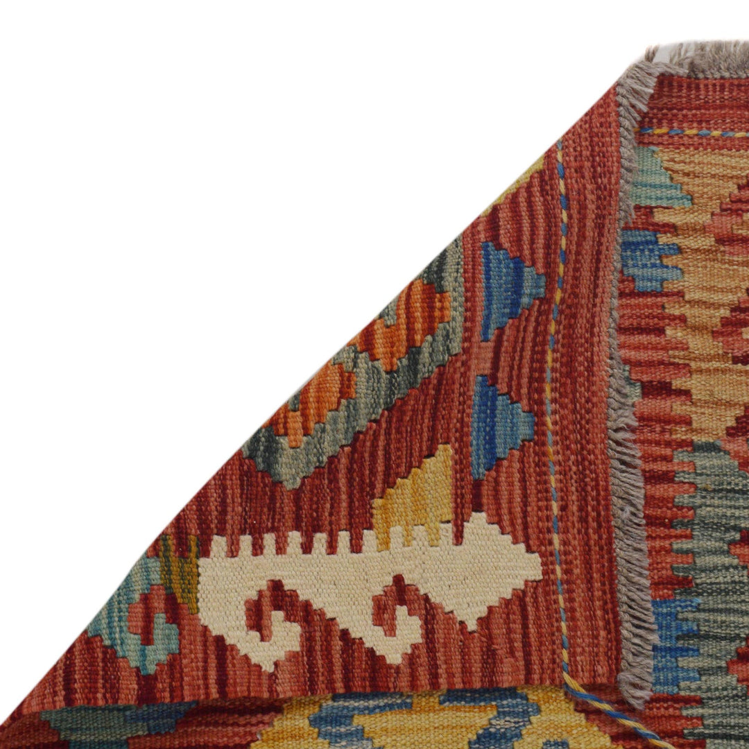 Handmade Afghan Vegetable Kilim Runner 1' 10" x 4' 11" - No. AL78557