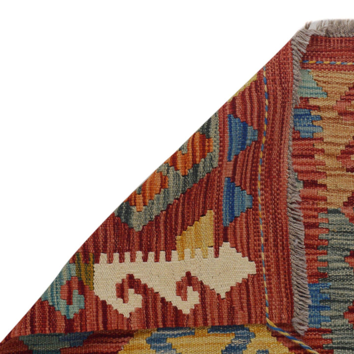 Handmade Afghan Vegetable Kilim Runner 1' 10" x 4' 11" - No. AL78557