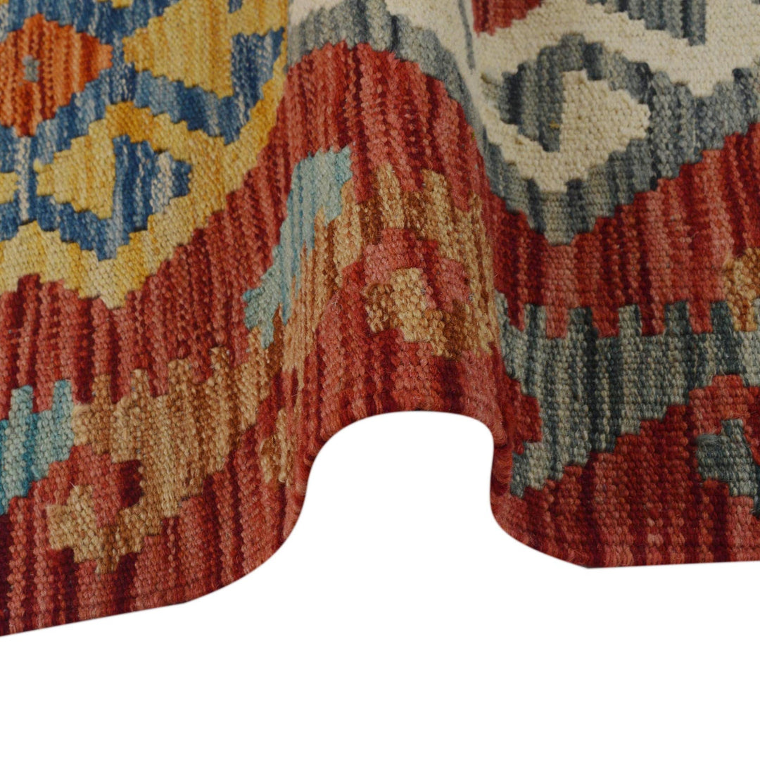 Handmade Afghan Vegetable Kilim Runner 1' 10" x 4' 11" - No. AL78557