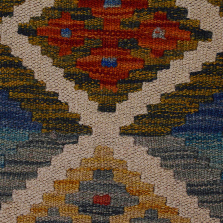 Hand Made Afghan Kilim Runner 1' 10" x 5' 0" - No. AL16526
