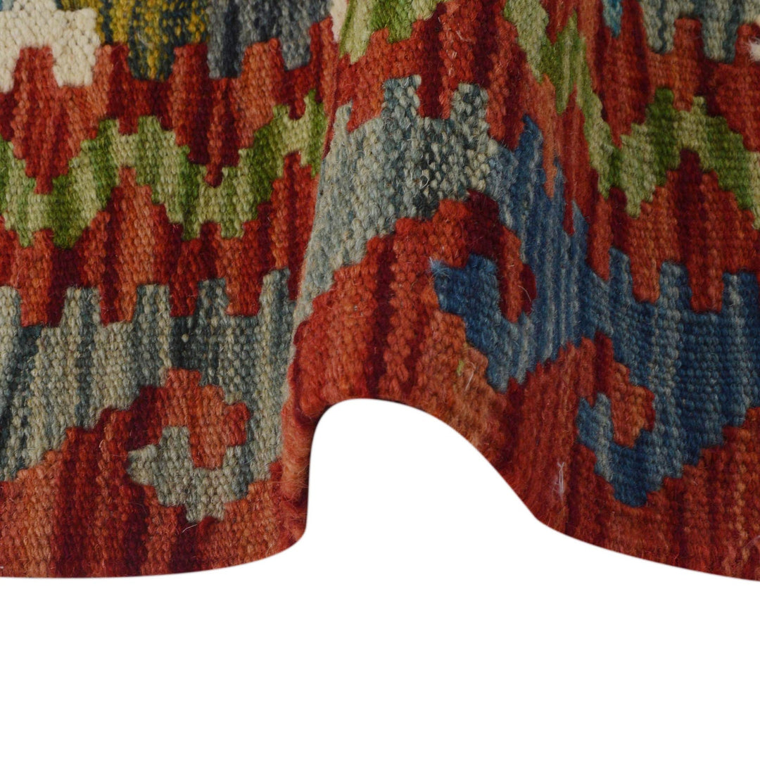 Hand Made Afghan Kilim Runner 1' 10" x 5' 0" - No. AL16526