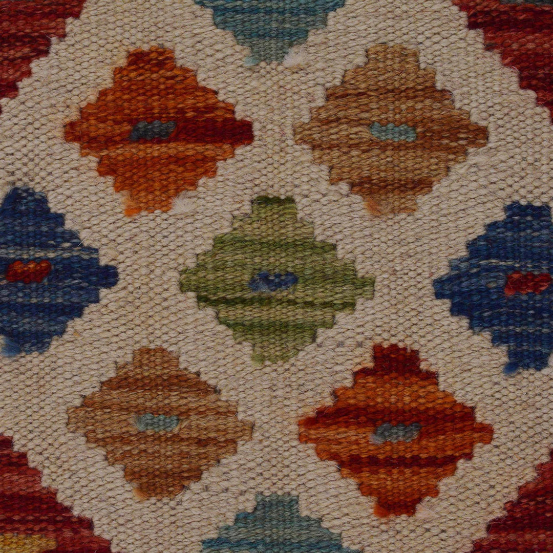 Handmade Turkish Design Wool Kilim Runner 1' 8" x 4' 9" - No. AL99932