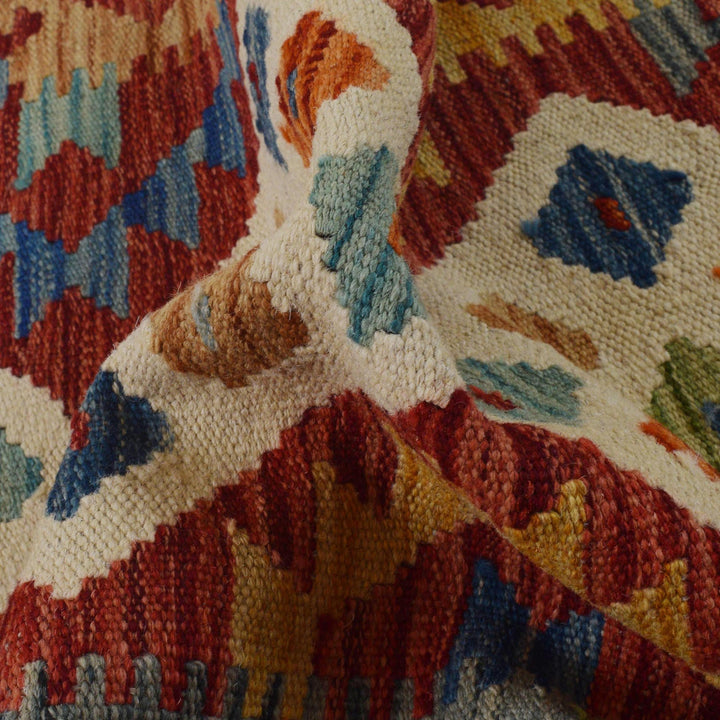 Handmade Turkish Design Wool Kilim Runner 1' 8" x 4' 9" - No. AL99932