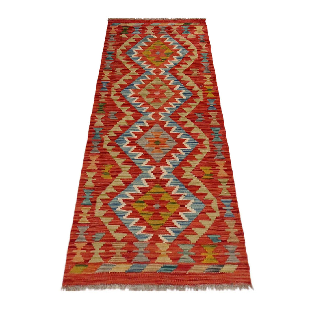 Hand Knotted Flatweave Kilim Runner 1' 10" x 5' 2" - No. AL63215