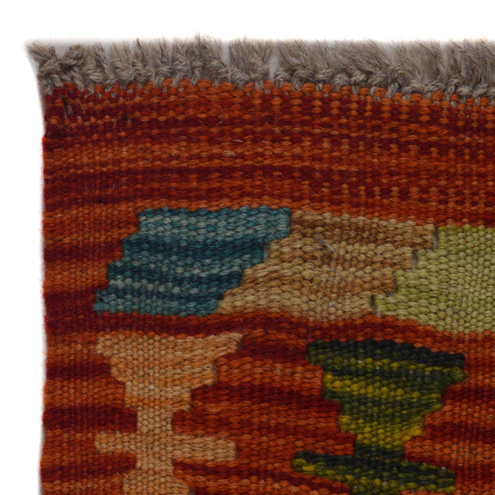 Hand Knotted Flatweave Kilim Runner 1' 10" x 5' 2" - No. AL63215