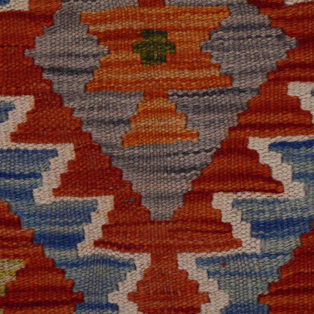 Hand Knotted Flatweave Kilim Runner 1' 10" x 5' 2" - No. AL63215