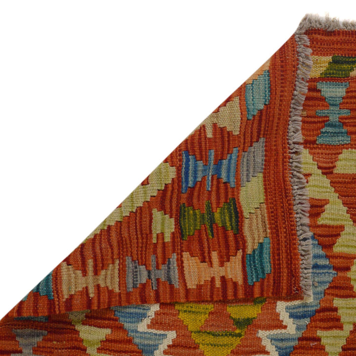 Hand Knotted Flatweave Kilim Runner 1' 10" x 5' 2" - No. AL63215