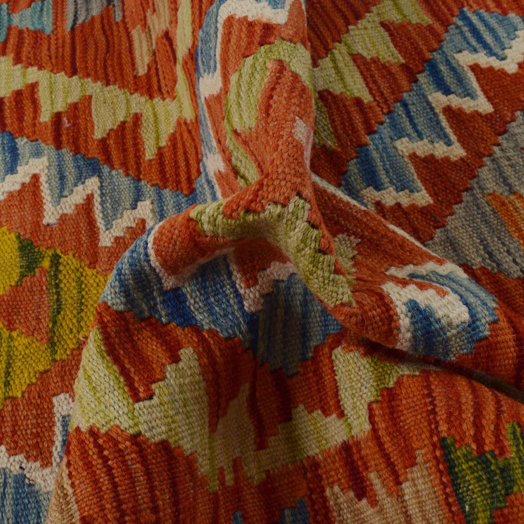 Hand Knotted Flatweave Kilim Runner 1' 10" x 5' 2" - No. AL63215