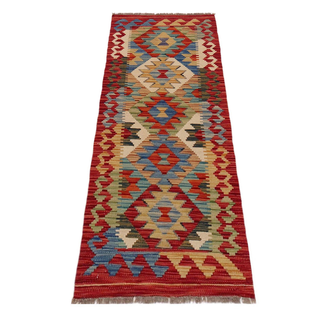 Hand Made Afghan Kilim Runner 1' 8" x 4' 11" - No. AL61005