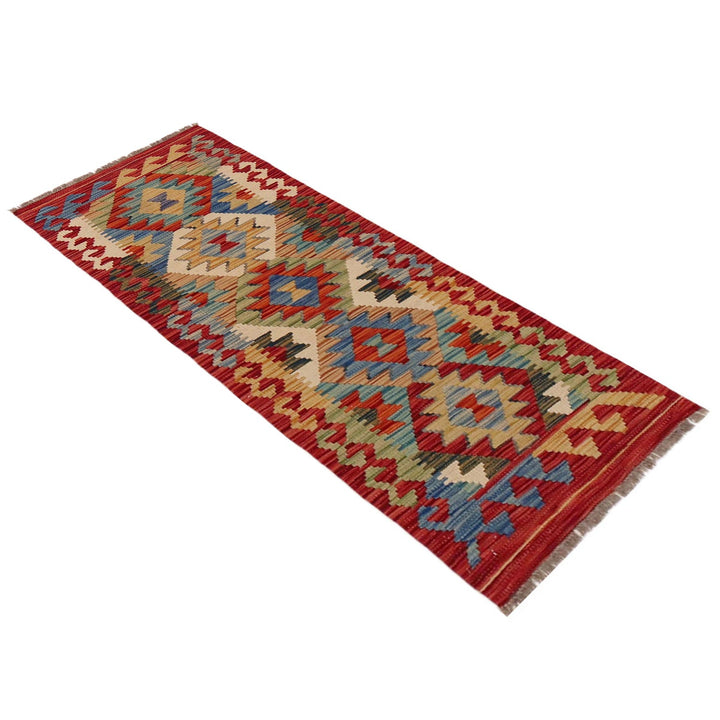 Hand Made Afghan Kilim Runner 1' 8" x 4' 11" - No. AL61005