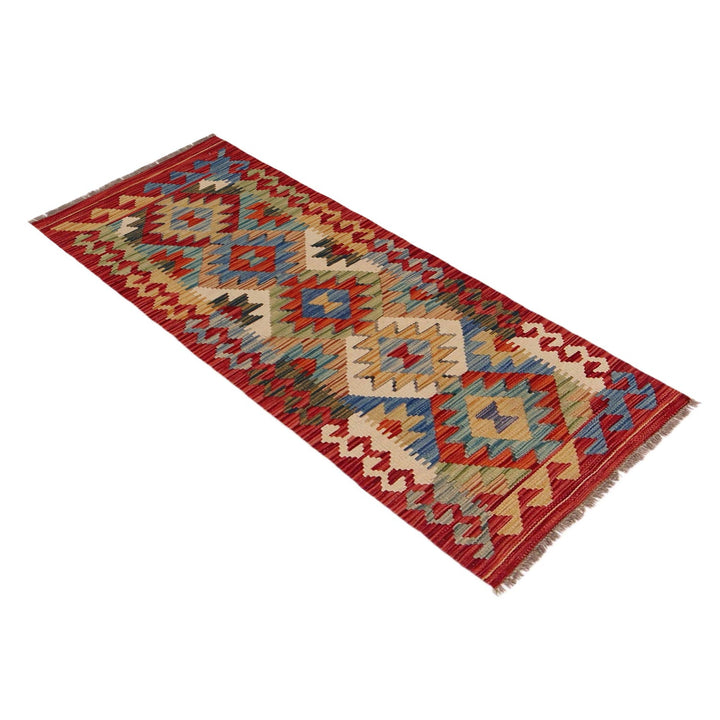 Hand Made Afghan Kilim Runner 1' 8" x 4' 11" - No. AL61005
