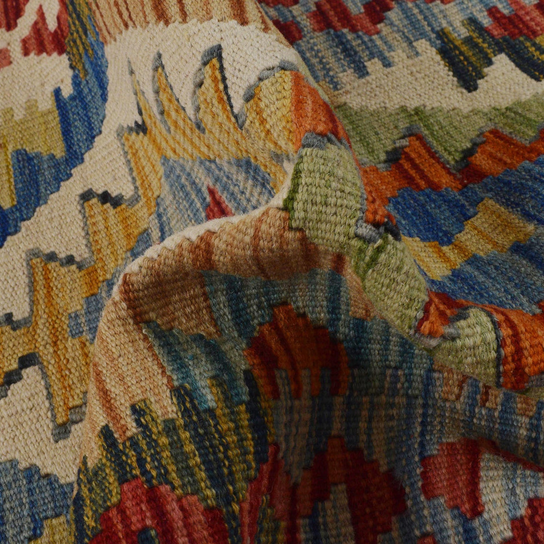 Hand Made Afghan Kilim Runner 1' 8" x 4' 11" - No. AL61005