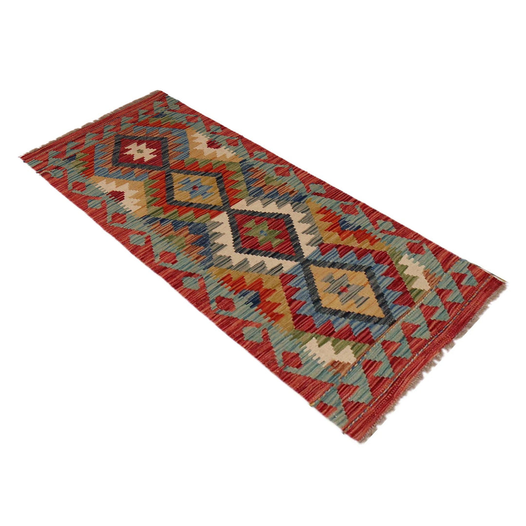 Handmade Vegetable Kilim Runner 1' 9" x 4' 11" - No. AL21778