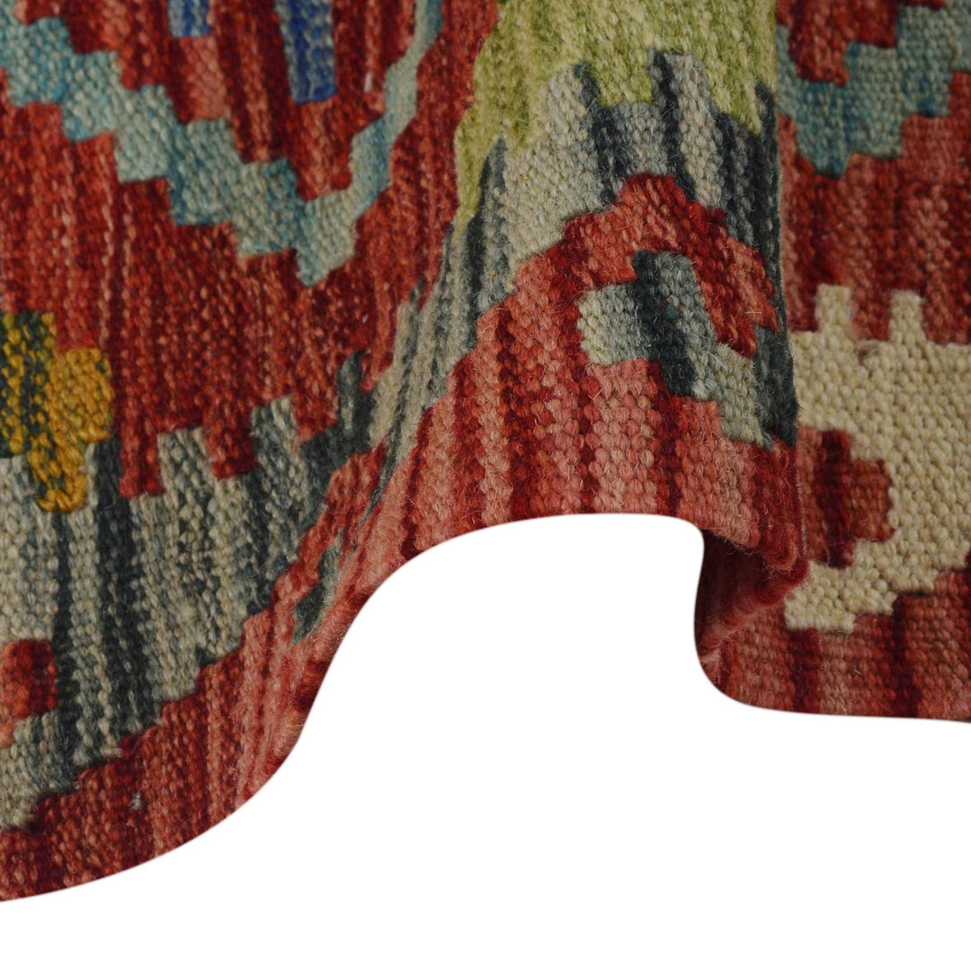 Handmade Vegetable Kelim Runner 1' 9" x 4' 11" - No. AL26304