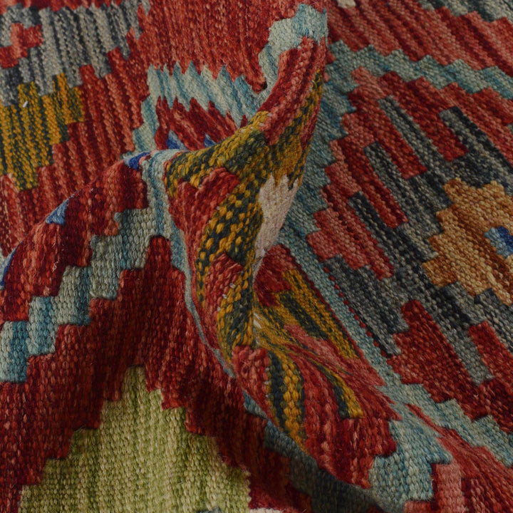 Handmade Vegetable Kelim Runner 1' 9" x 4' 11" - No. AL26304