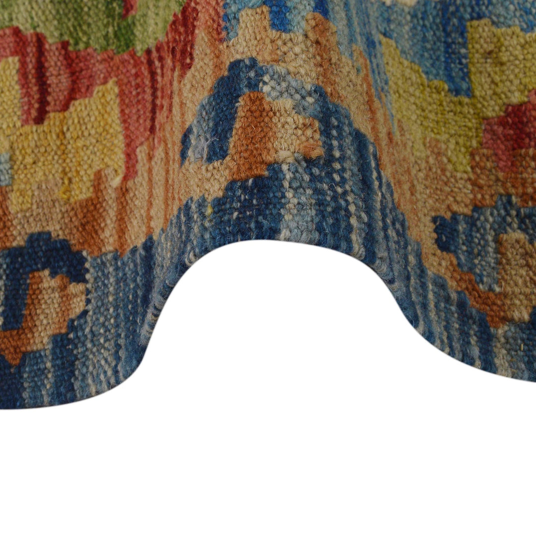 Hand Knotted Afghan Style Kilim Runner 1' 8" x 4' 10" - No. AL94206