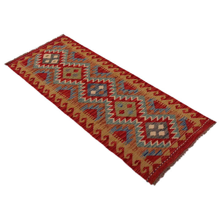 Hand Knotted Flatweave Kilim Runner 1' 10" x 4' 11" - No. AL80565