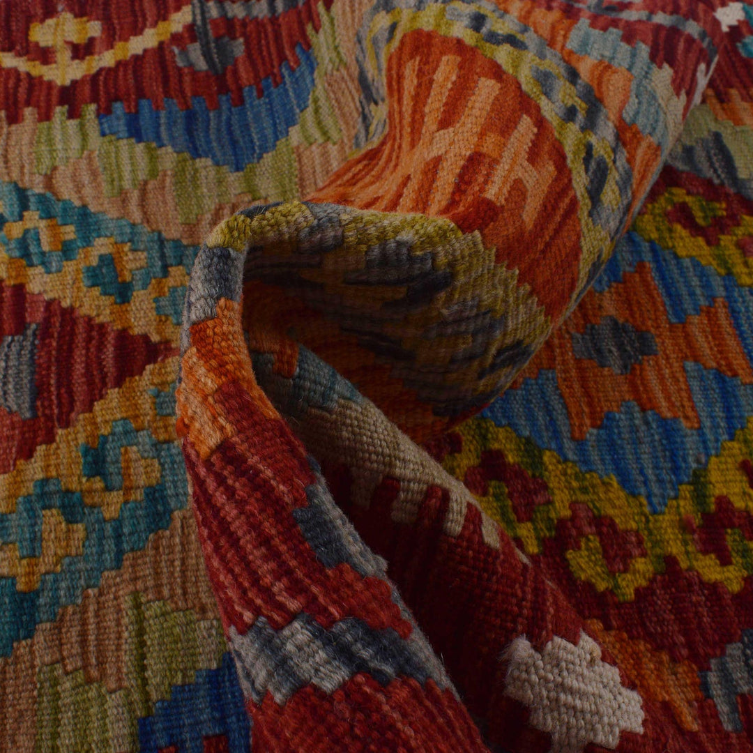 Handmade Afghan Vegetable Kilim Runner 1' 11" x 4' 11" - No. AL87225