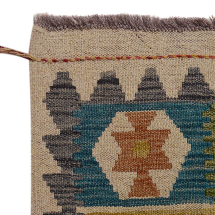 Handmade Turkish Design Wool Kilim 6' 0" x 7' 10" - No. AL70338