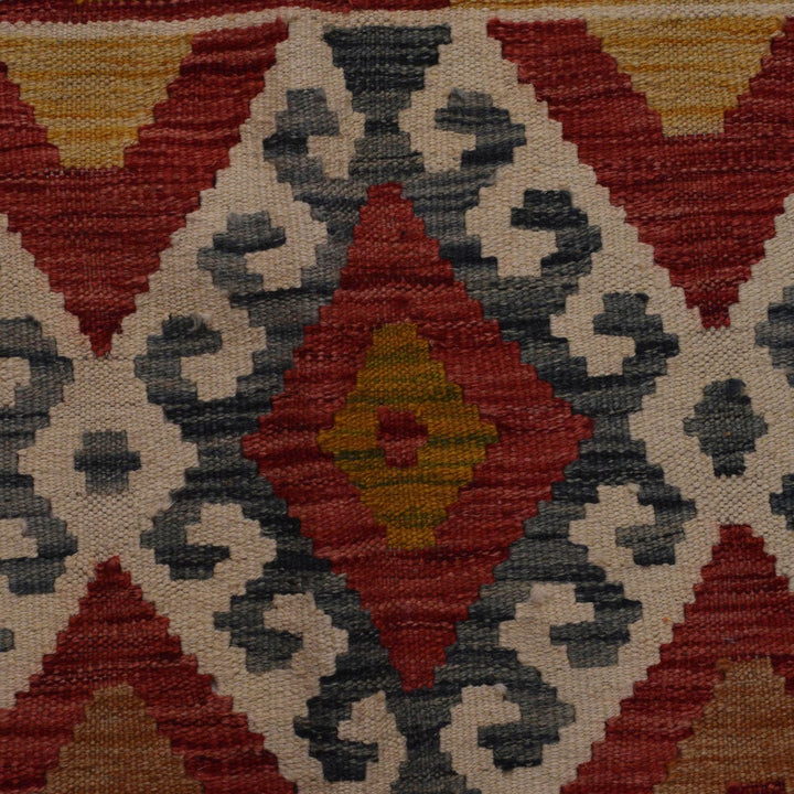Handmade Turkish Design Wool Kilim 6' 0" x 7' 10" - No. AL70338