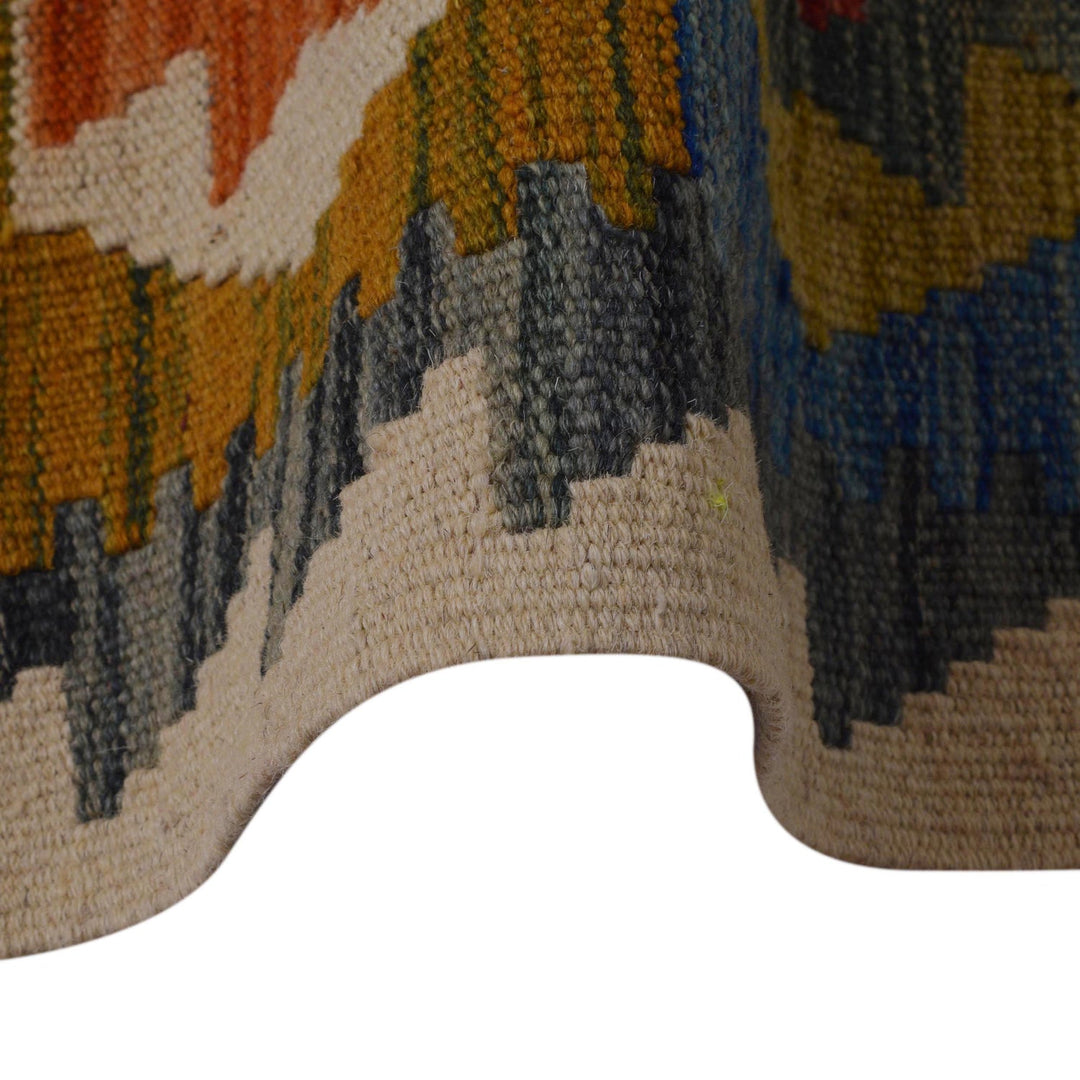 Handmade Turkish Design Wool Kilim 6' 0" x 7' 10" - No. AL70338