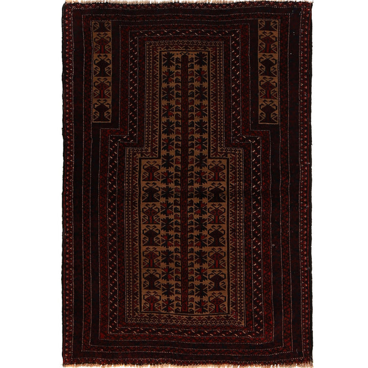 Hand Knotted Prayer Rug 2' 11" x 4' 6" - No. AL25071