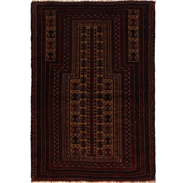 Hand Knotted Prayer Rug 2' 11" x 4' 6" - No. AL25071
