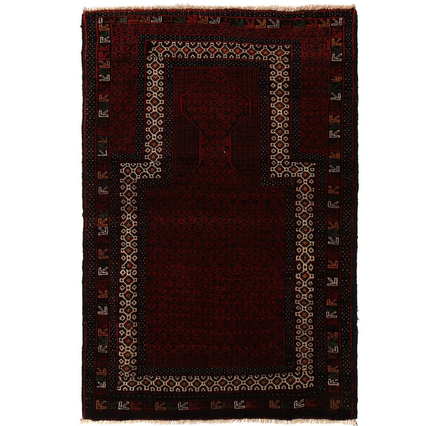 Hand Knotted Prayer Rug 2' 10" x 4' 6" - No. AL78898